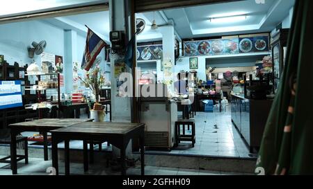 Primo turno di blocchi Nord Centrale Pattaya Back Streets Pattaya Thailandia prima notte di blocchi Foto Stock