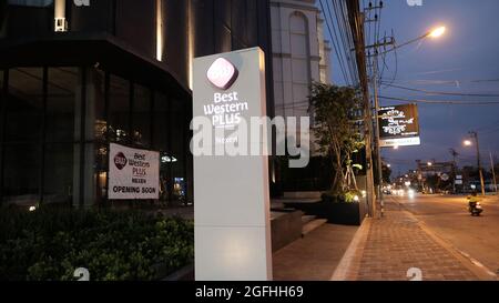 Primo turno di blocchi Nord Centrale Pattaya Back Streets Pattaya Thailandia prima notte di blocchi Foto Stock