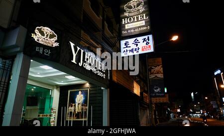 Primo turno di blocchi Nord Centrale Pattaya Back Streets Pattaya Thailandia prima notte di blocchi Foto Stock