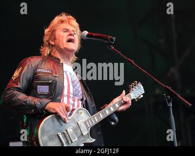 John Parr ha suonato dal vivo al Rewind South 80s Music Festival di Henley-on-Thames, Regno Unito Foto Stock