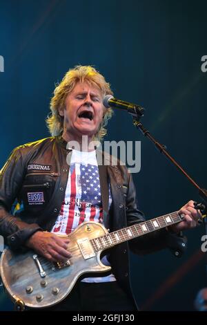 John Parr ha suonato dal vivo al Rewind South 80s Music Festival di Henley-on-Thames, Regno Unito Foto Stock