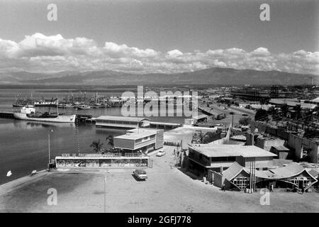 Hafen von Port-au-Prince, 1966. Porto marittimo di Port-au-Prince, 1966. Foto Stock