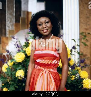 Felicia Weathers, amerikanische Opernsängerin, Sopranistin, Ritratto circa 1989. Felicia Weathers, cantante lirica americana, soprano, ritratto circa 1989. Foto Stock