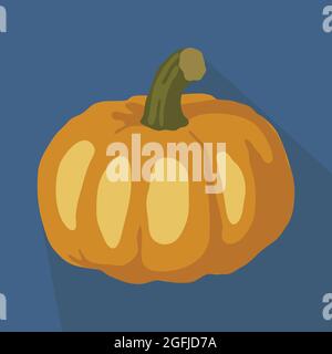 Immagine dell'icona della zucca. Illustrazione Vettoriale