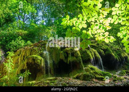 Cascade vallée de St Pons Gemenos Francia 13 Foto Stock