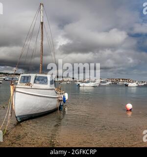 Shaldon è un villaggio sulle rive del fiume Teign di fronte a Teignmouth nel Devon meridionale. Foto Stock