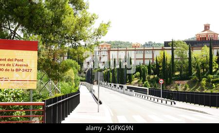 Ponte di San Sadurní de Anoia, Barcellona, Catalunya, Spagna, Europa Foto Stock