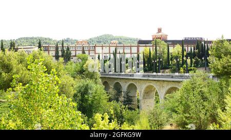 Ponte di San Sadurní de Anoia, Barcellona, Catalunya, Spagna, Europa Foto Stock