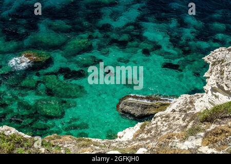 FRANCIA, CORSE DU SUD (2A) REGIONE EXTREME SUD, BONIFACIO Foto Stock