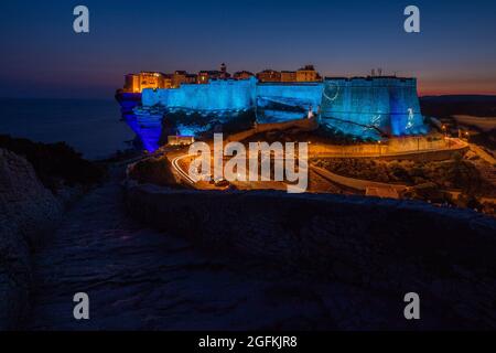 FRANCIA, CORSE DU SUD (2A) REGIONE EXTREME SUD, BONIFACIO Foto Stock