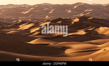 Dune paesaggio vicino Timimoune, Sahara algerino Foto Stock