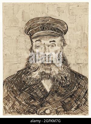 Ritratto di Joseph Roulin (1888) di Vincent Van Gogh. Foto Stock