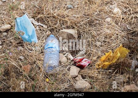 Rifiuti, Catalogna, Spagna. Foto Stock