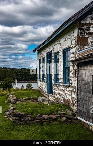 Casa del Rev. Samuel Andrews, Ministers Island, New Brunswick, Canada Foto Stock