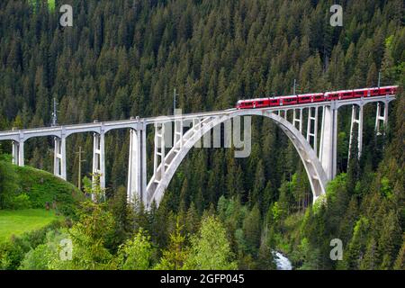 Langwieser Viadukt Foto Stock