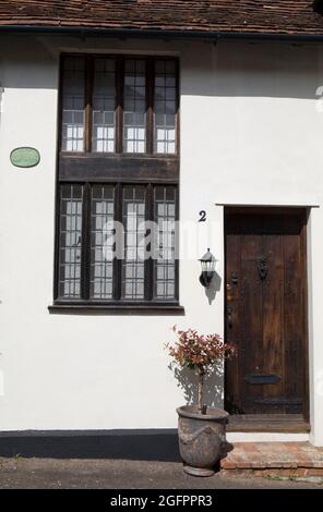 Cottage con struttura in legno Prentice Street Lavenham Suffolk Foto Stock