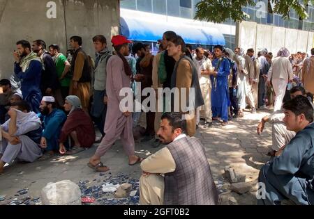 Kabul, Afghanistan. 26 agosto 2021. Foto scattata il 26 agosto 2021 mostra una vista a Kabul, Afghanistan. Credit: Str/Xinhua/Alamy Live News Foto Stock