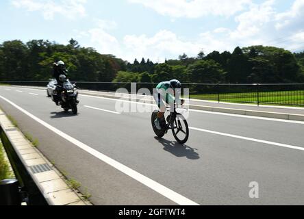 Shizuoka, Giappone. 28 luglio 2021. Nicolas Roche (IRL) Ciclismo : prova individuale degli uomini durante i Giochi Olimpici di Tokyo 2020 a Shizuoka, Giappone . Credit: Masahiro Tsurugi/AFLO/Alamy Live News Foto Stock