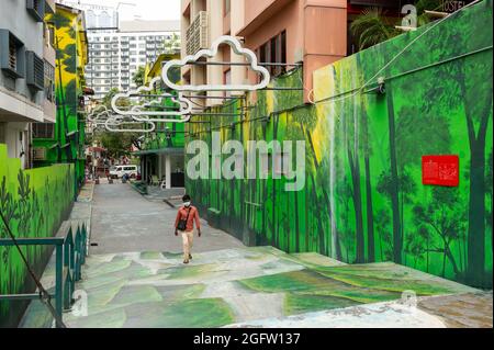 Kuala Lumpur Street Art Foto Stock