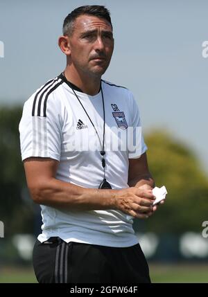 Primo allenatore di squadra di Ipswich Town, Gary Roberts - Ipswich Town Training Pre Season, Ipswich Town Training Center, Ipswich, Regno Unito - 20 luglio 2021 Foto Stock