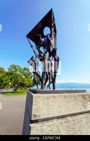 L'ELAN, 1994, Collection du Musée Olympique di Nag Arnoldi, Losanna, Svizzera. Foto Stock