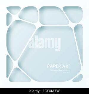 Sfondo astratto del nastro di carta. Il concetto di origami. Illustrazione vettoriale.sfondo astratto del modulo continuo. Il concetto di origami. Vettore illustraz Illustrazione Vettoriale