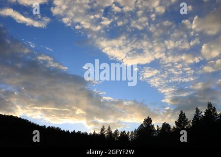 Cielo crepuscolo a Fort Davies Foto Stock