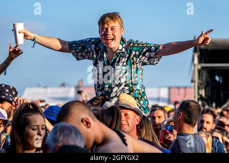 Southsea, Hampshire, Regno Unito. 27 agosto 2021, Festival vittorioso, Credit J Houlbrook Foto Stock