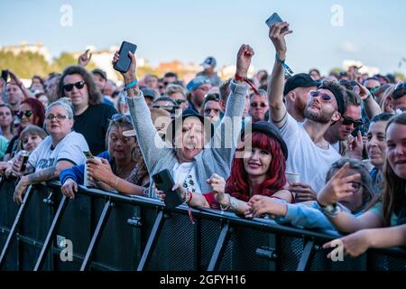 Southsea, Hampshire, Regno Unito. 27 agosto 2021, Festival vittorioso, Credit J Houlbrook Foto Stock