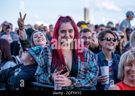 Southsea, Hampshire, Regno Unito. 27 agosto 2021, Festival vittorioso, Credit J Houlbrook Foto Stock