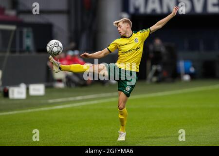 27-08-2021: SITTARD - Eredivie 2021 / 2022. Fortuna Sittard / RKC Waalwijk - Eredivie olandese. Emil Hansson di Fortuna Sittard. Foto Stock