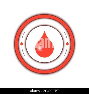 La donazione di sangue, illustrazione concettuale. Foto Stock