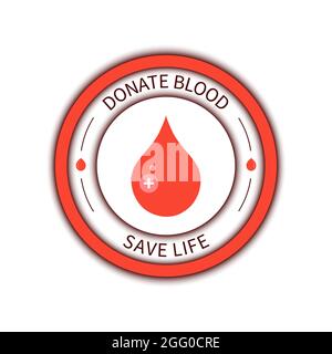 La donazione di sangue, illustrazione concettuale. Foto Stock