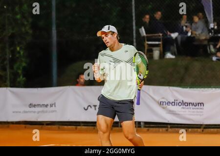 Sporting Tennis Lesa, Lesa (NO), Italy, August 27, 2021, JeanThirouin durante la Coppa Lesa 2021 - ITF - Tennis Internationals Foto Stock