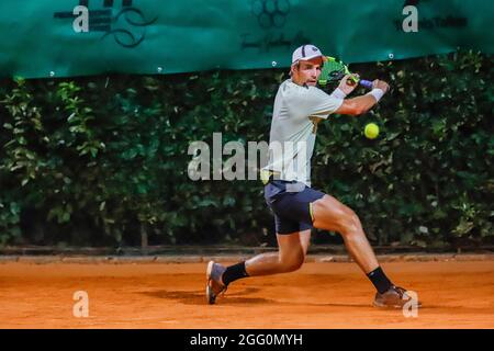 Sporting Tennis Lesa, Lesa (NO), Italy, August 27, 2021, JeanThirouin durante la Coppa Lesa 2021 - ITF - Tennis Internationals Foto Stock