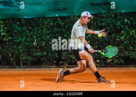 Sporting Tennis Lesa, Lesa (NO), Italy, August 27, 2021, JeanThirouin durante la Coppa Lesa 2021 - ITF - Tennis Internationals Foto Stock