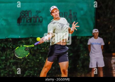 Sporting Tennis Lesa, Lesa (NO), Italy, August 27, 2021, JeanThirouin durante la Coppa Lesa 2021 - ITF - Tennis Internationals Foto Stock