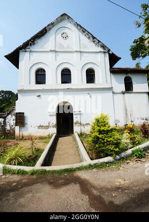 La sinagoga ebraica a Paravur, Kerela, India. Foto Stock