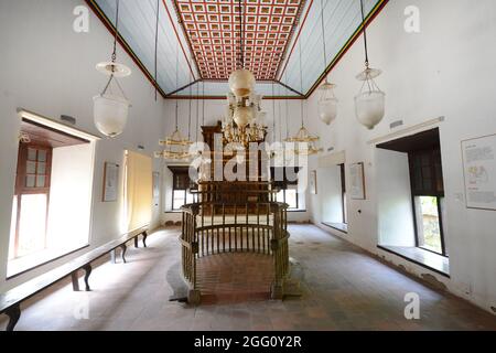 La sinagoga ebraica a Paravur, Kerela, India. Foto Stock