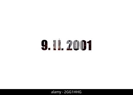 Ricorda sempre 9 11, settembre 11. Ricordandosi, Patriot giorno. Le torri gemelle che rappresentano il numero undici. Non dimenticheremo mai Foto Stock