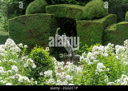 Houghton Lodge Gardens in Hampshire, Inghilterra, Regno Unito, durante agosto o estate Foto Stock