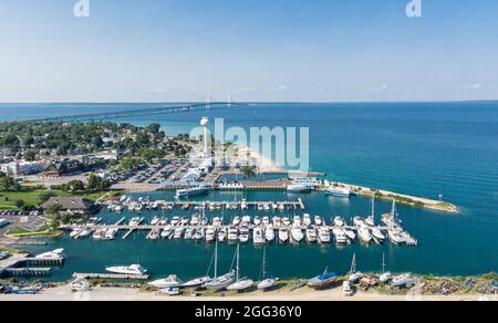 Mackinaw City, Michigan Foto Stock