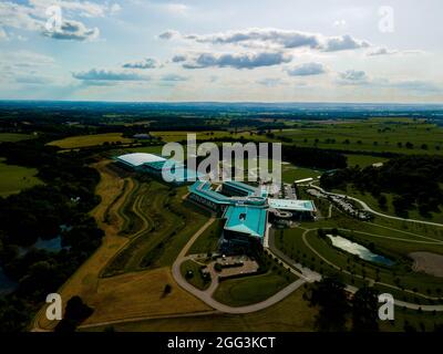 Vista aerea della sede della squadra nazionale di calcio dell'Inghilterra, St Georges Park Foto Stock