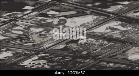 Astratto modello caotico. Modello di moduli casuali per la progettazione. Moduli casuali. eps-10 Illustrazione Vettoriale