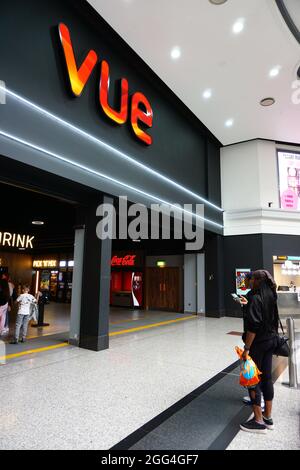 Vue Cinema al St George's Shopping Centre, Harrow, Londra, Regno Unito Foto Stock