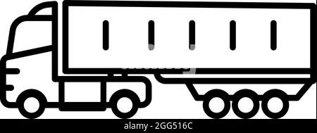 Autocarro Cabover Cargo trasporto camion o camion Illustrazione Vettoriale