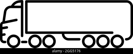 Autocarro Cabover Cargo trasporto camion o camion Illustrazione Vettoriale