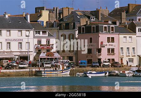 FRANCIA, MORBIHAN (56), BELLE ISLE, LE PALAIS, IL PORTO Foto Stock