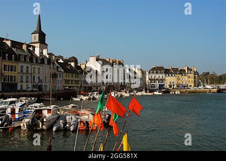 FRANCIA, MORBIHAN (56), BELLE ISLE, LE PALAIS, IL PORTO Foto Stock