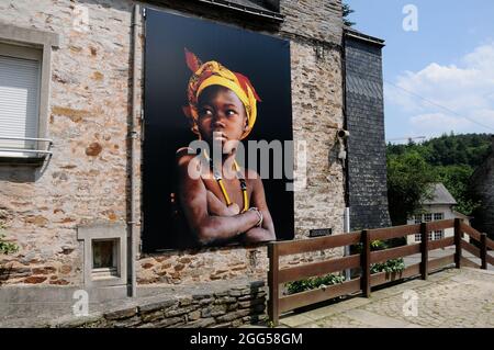 FRANCIA. REGIONE BRETAGNA. MORBIHAN (56) VILLAGGIO DI LA GACILLY. MOSTRA DI FOTO DI OLIVIER FOLLMI Foto Stock